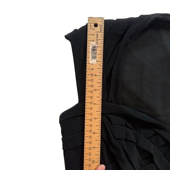 Tadashi Shoji Black Bandage Bodycon Sheath Cocktail Dress Size Small - Picture 13 of 16